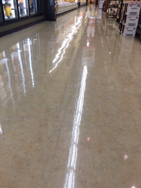 GROCERY STORE AISLE FLOOR CARE AFTER PHOTO