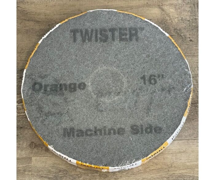 NEW! TWISTER 16" ORANGE CLEANING CONCRETE FLOOR PADS DIAMOND PADS (212739)
